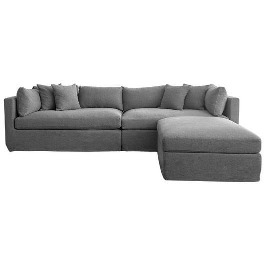 Marbella Modular 4 Seater Reversible Ottoman Chaise Sofa Storm