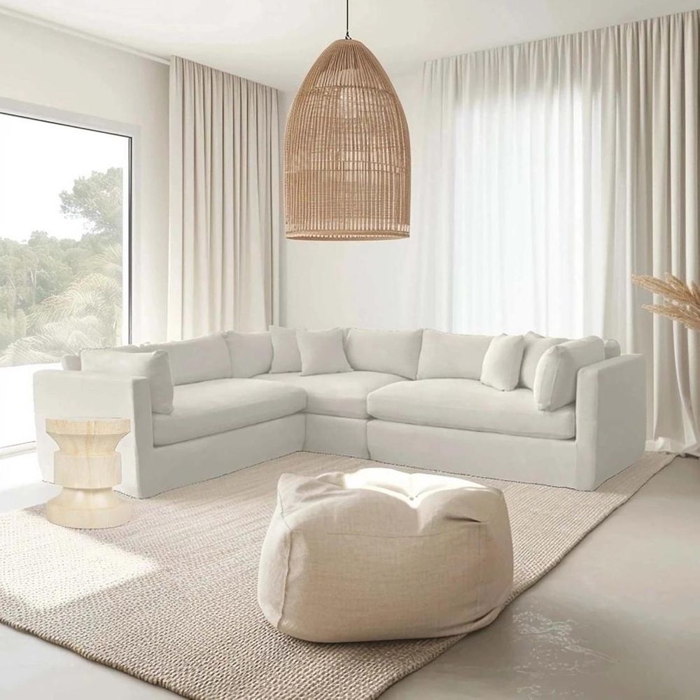 Marbella Modular Sofa Ivory - Left Facing
