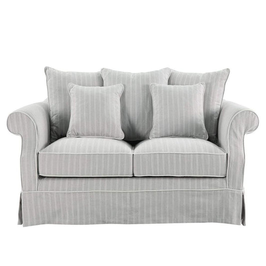 Avalon Hamptons 2 Seat Sofa Cloud Stripe