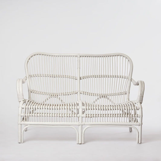 Seville Rattan Two Seater White