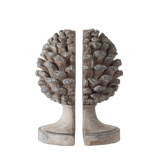 Acorn Bookend Pair Grey