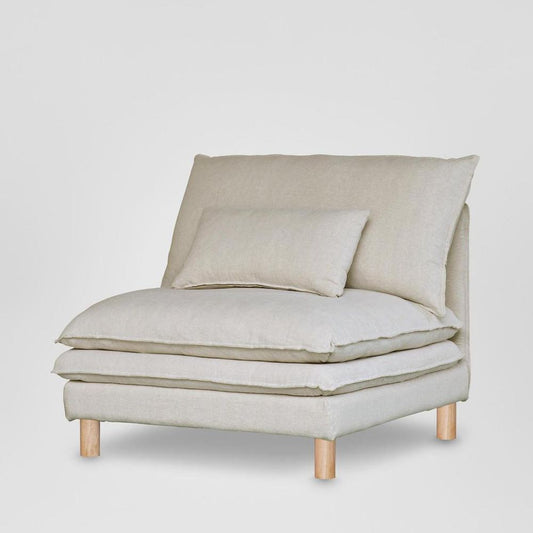 Aura Single Seat Cover C7 Natural Linen
