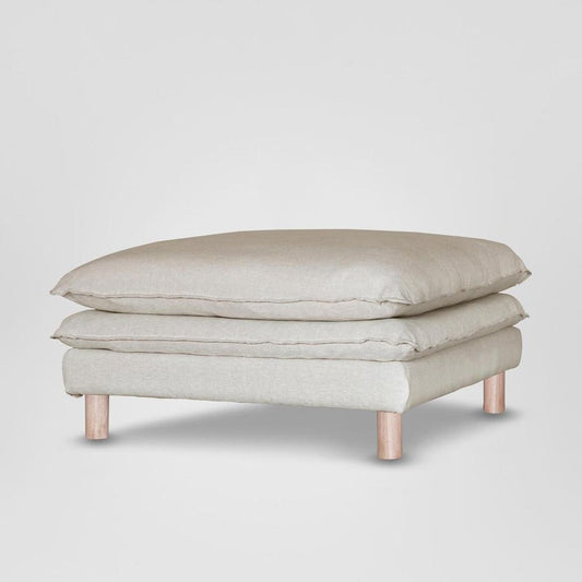 Aura Ottoman Cover C7 Natural Linen