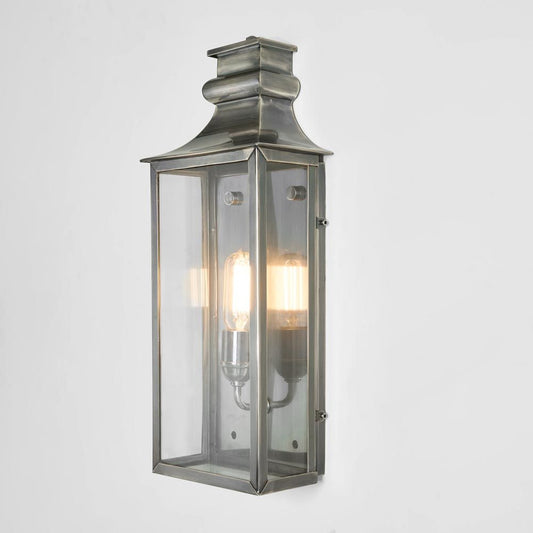 Westpoint Outdoor Wall Light Medium Antique Silver