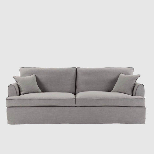 Byron Hamptons 3 Seat Sofa Pebble Grey