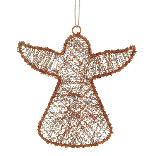 Dustle Wire Angel Decoration Large