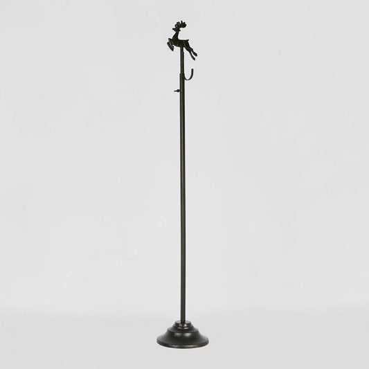 Deer Extendable Wreath Stand Black