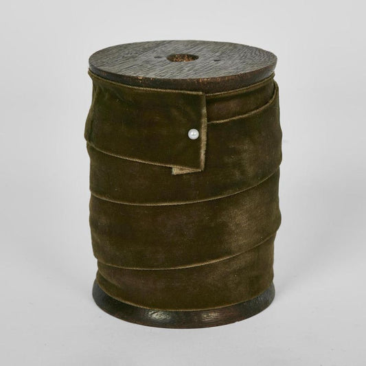 Olive Velvet Ribbon 10M 3Cm Wide