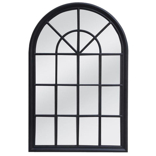 Hamptons Arched Mirror 1X1.5M Black