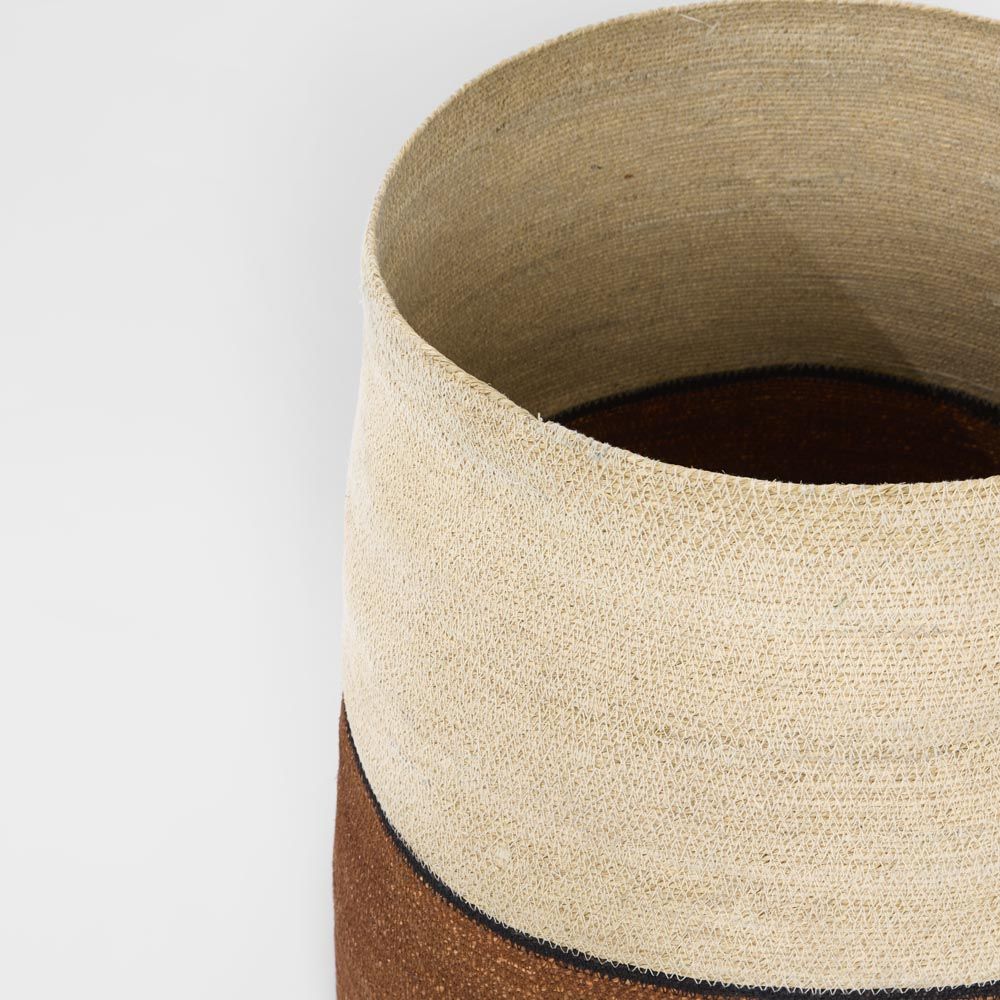 Cassis Woven Basket Rust