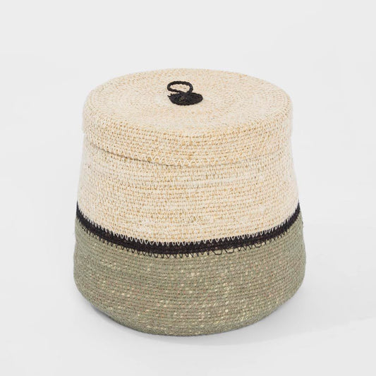 Kena Woven Basket Green