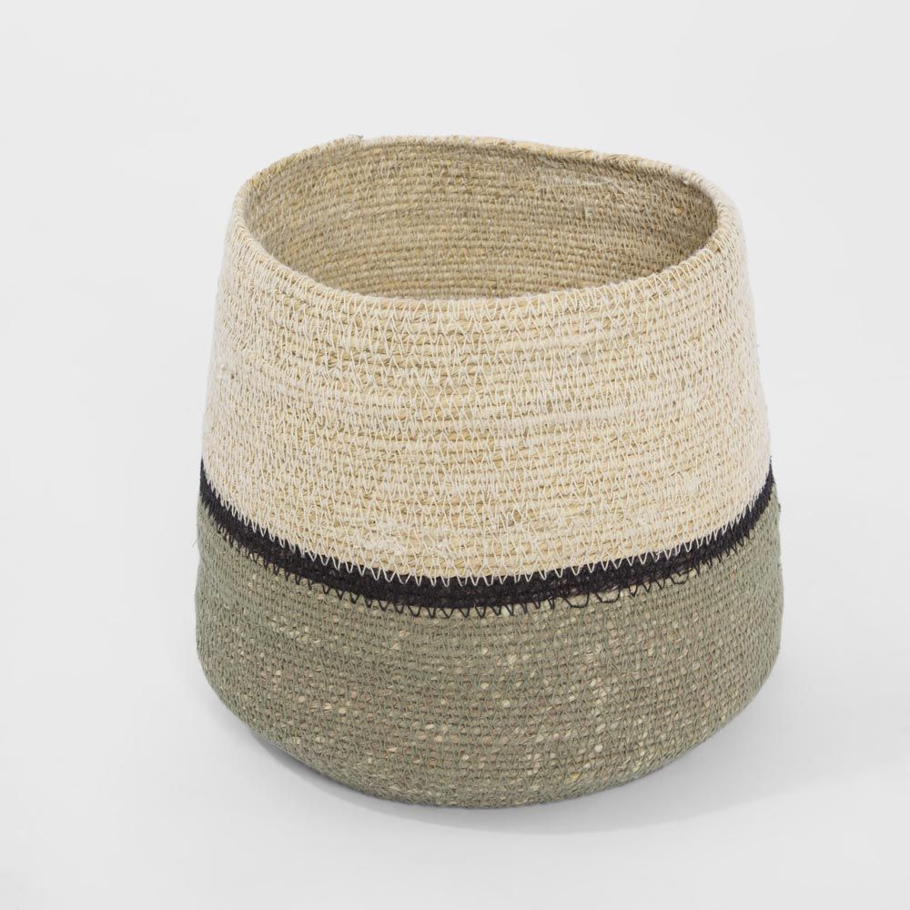 Kena Woven Basket Green
