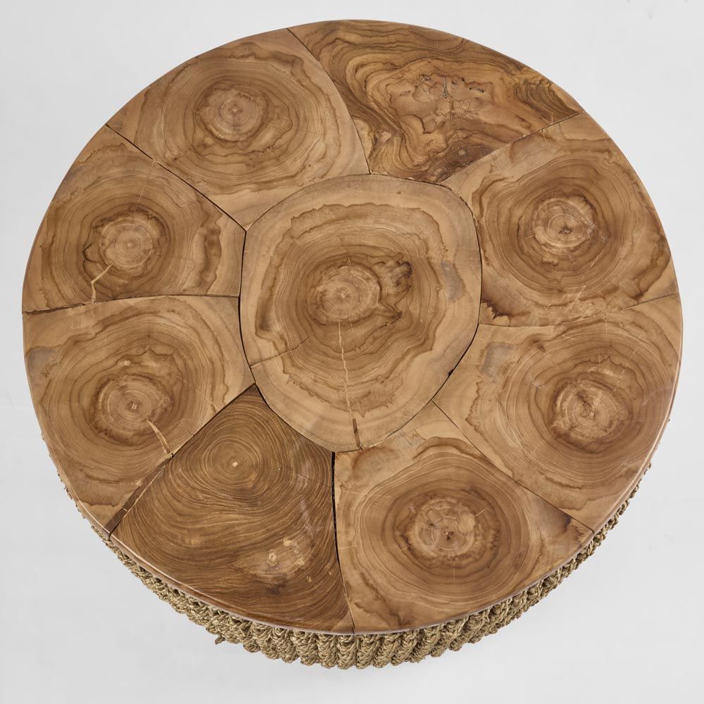 Naves Coffee Table With Teak Top Large