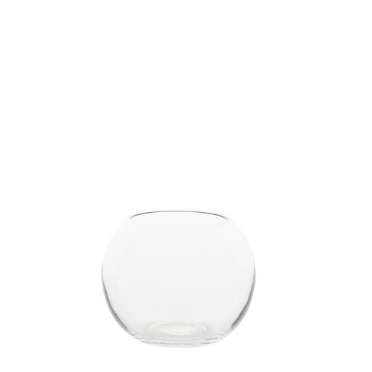 Fish Bowl Glass Vase 16Cm