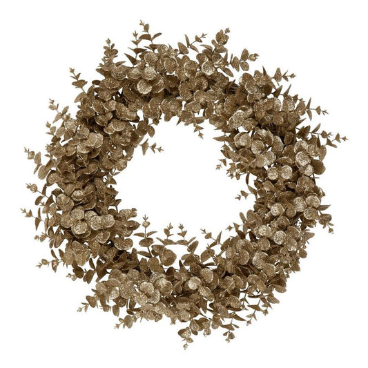 Inca Glitter Eucalyptus Wreath Gold