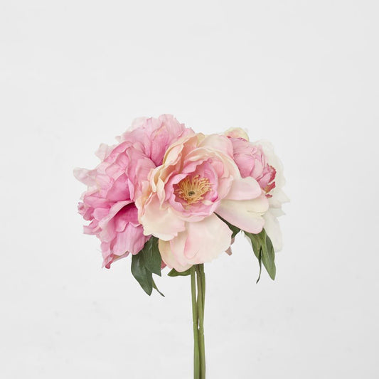Peony Bouquet Mixed 30Cm Light Pink