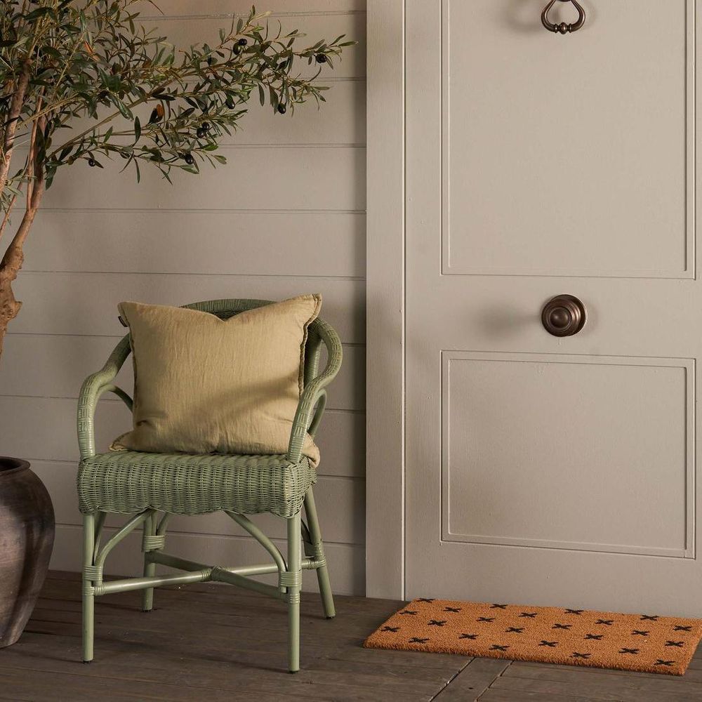 Belle Rattan Armchair Green