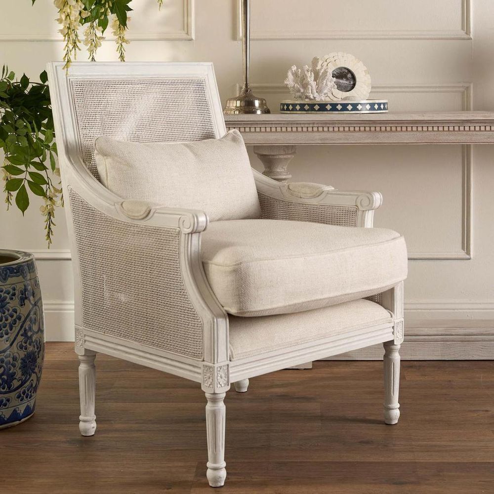Hicks White Armchair