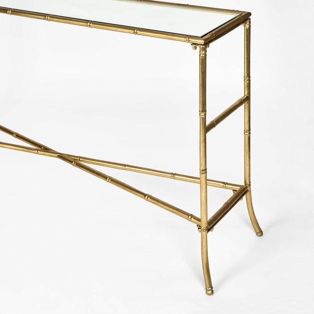 Bamboo Console Gold