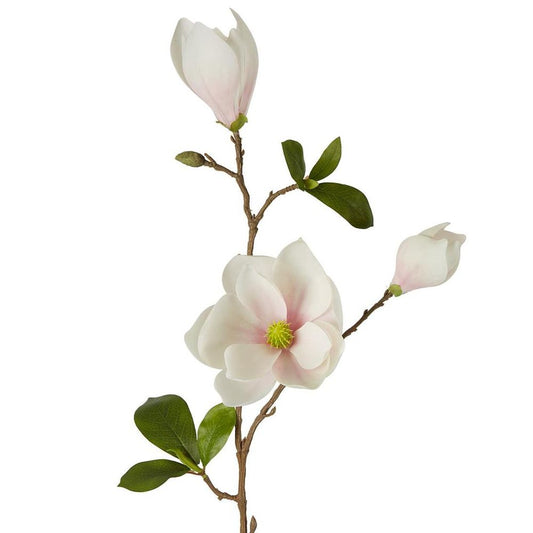 Magnolia Spray 79Cm White