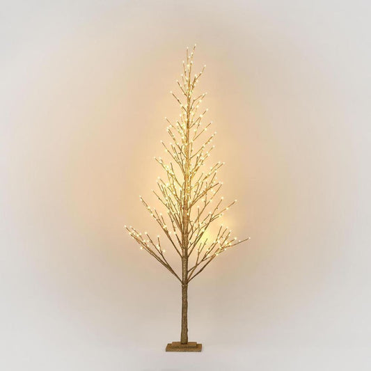 Champagne Glitter Tree 180Cm With 270Led - Faulty Do Not Turn On