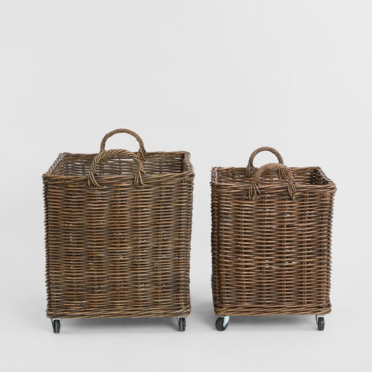 Luna Basket On Wheels Set 2