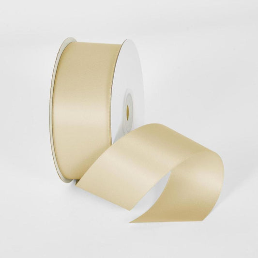 Ivory 22.86M -38Mm Double Sided Satin Ribbon P871