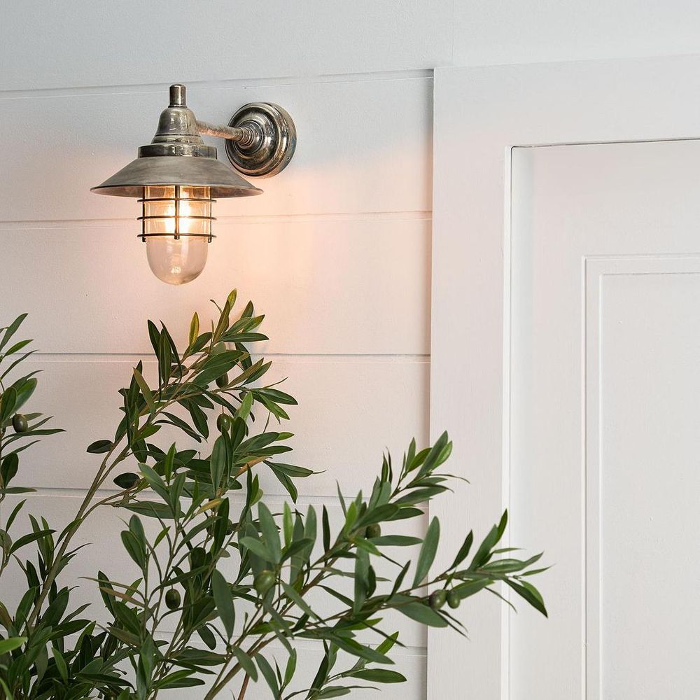 Clark Outdoor Wall Light Antique Silver