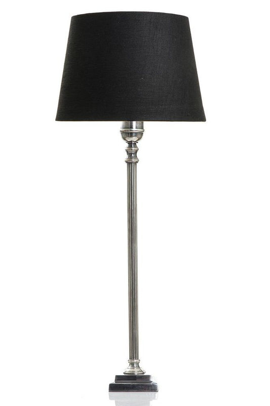 Crawford Table Lamp Base Antique Silver
