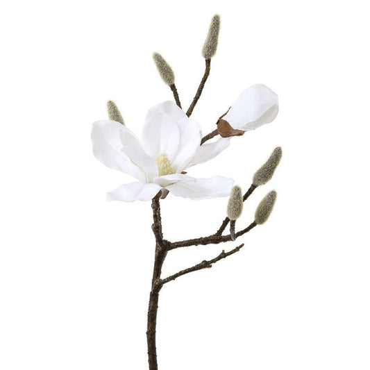 Magnolia Spray 45Cm White