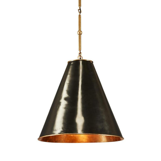 Monte Carlo Ceiling Pendant Large Black And Brass