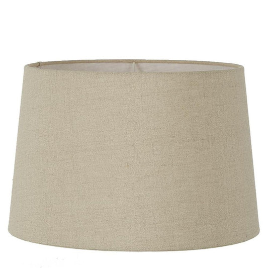 Linen Drum Lamp Shade Xxl Dark Natural Linen