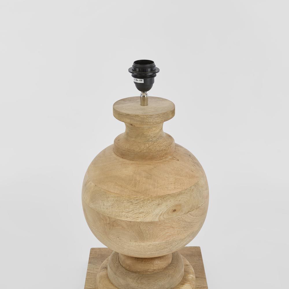 Coach Table Lamp Base Natural