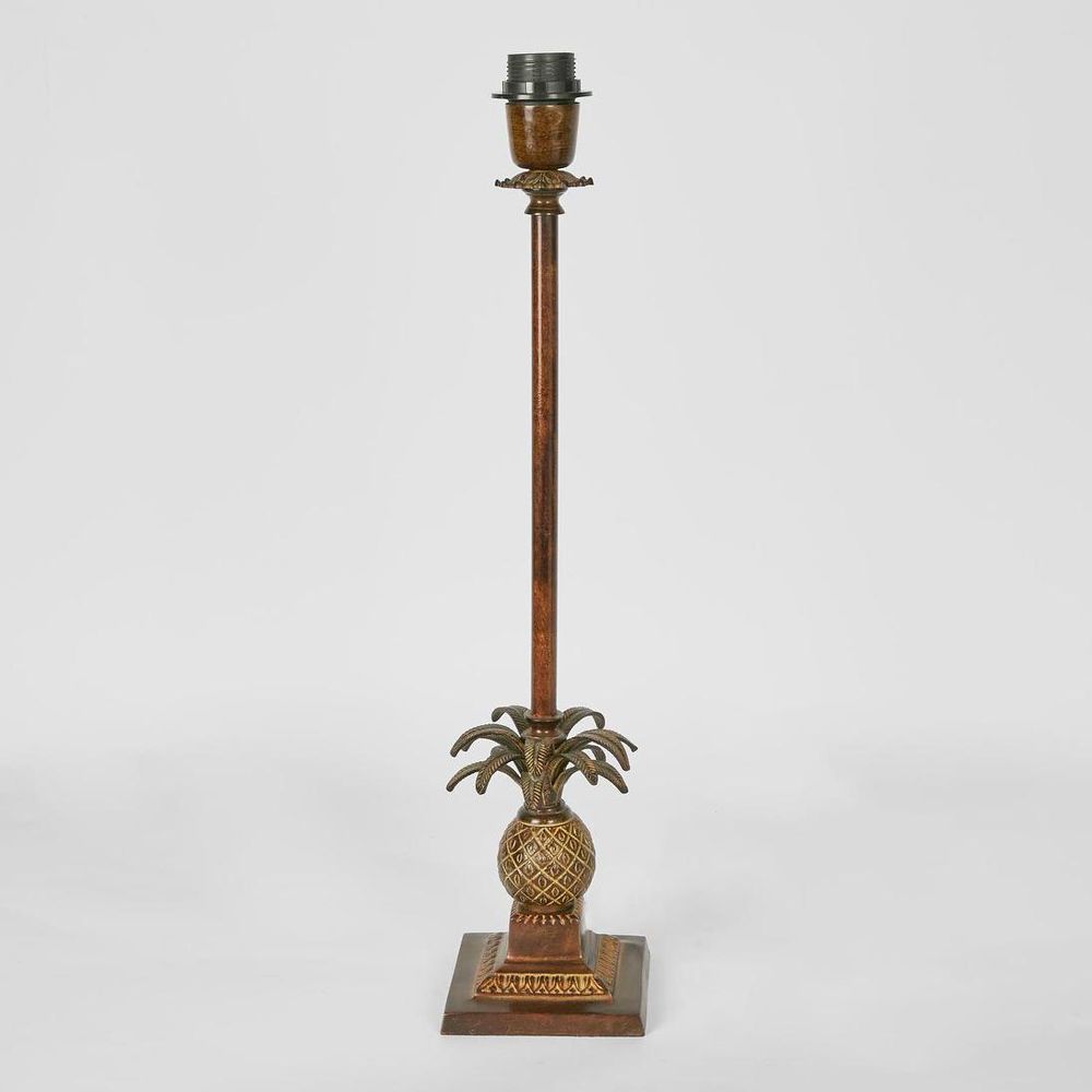 Caribbean Pineapple Table Lamp Base Brown