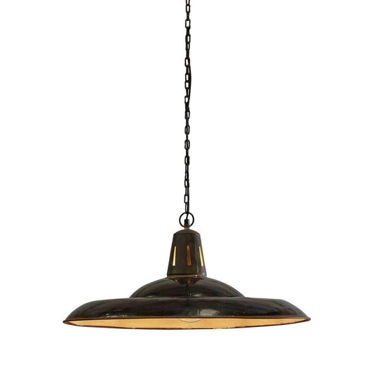 Zetland Ceiling Pendant Large Old Black