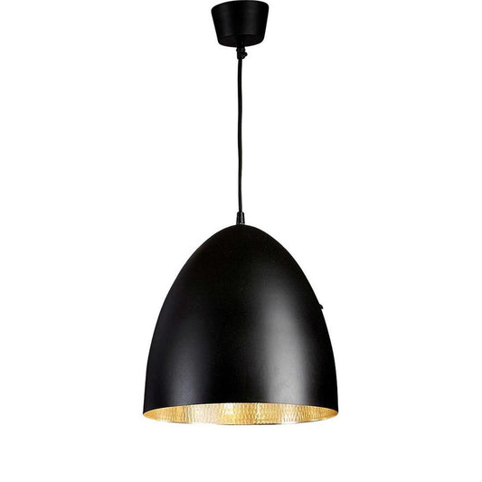 Egg Ceiling Pendant Black And Silver
