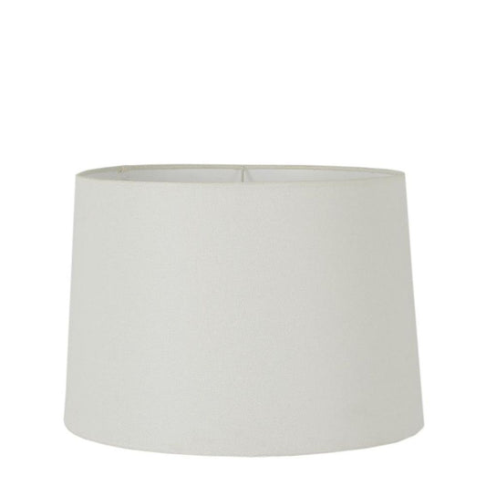 Linen Drum Lamp Shade Large Ivory