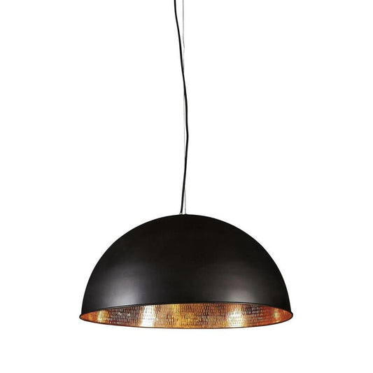 Alfresco Dome Ceiling Pendant Lamp Black And Copper