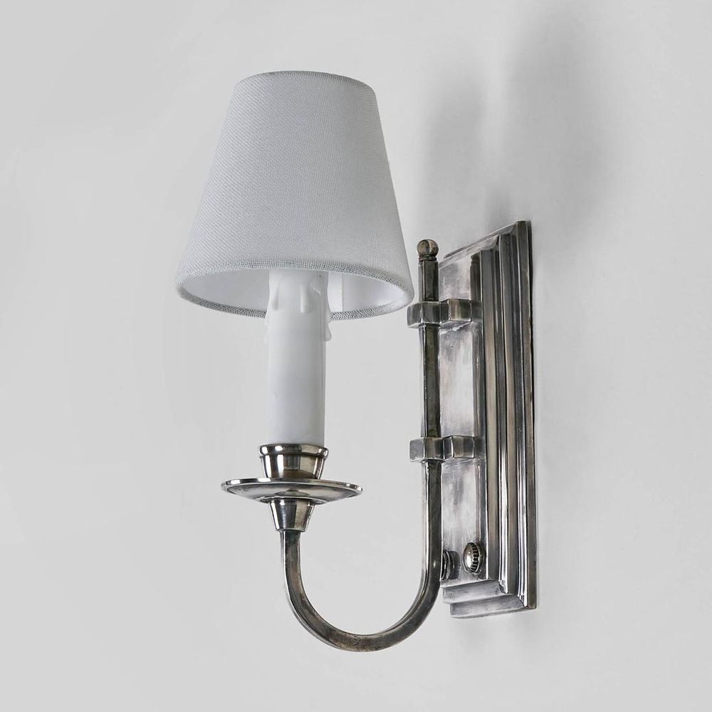 East Borne Wall Light Antique Silver
