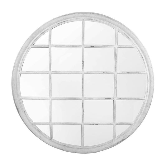 Hamptons Round Mirror 1.2X1.2M Grey