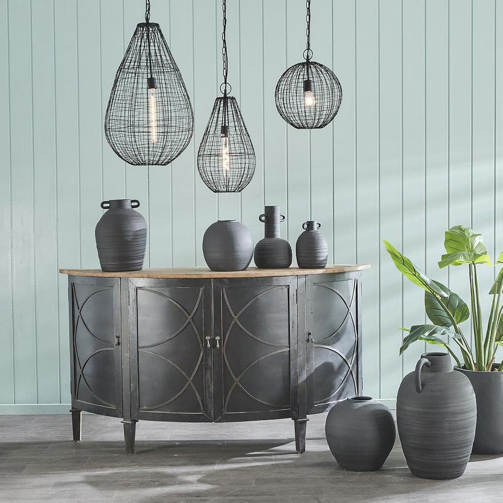 Cara Vase Small Black