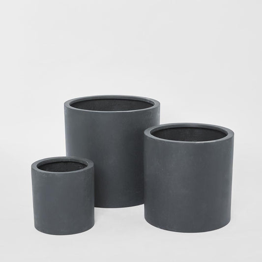 Duong Planter Set Of 3 Black
