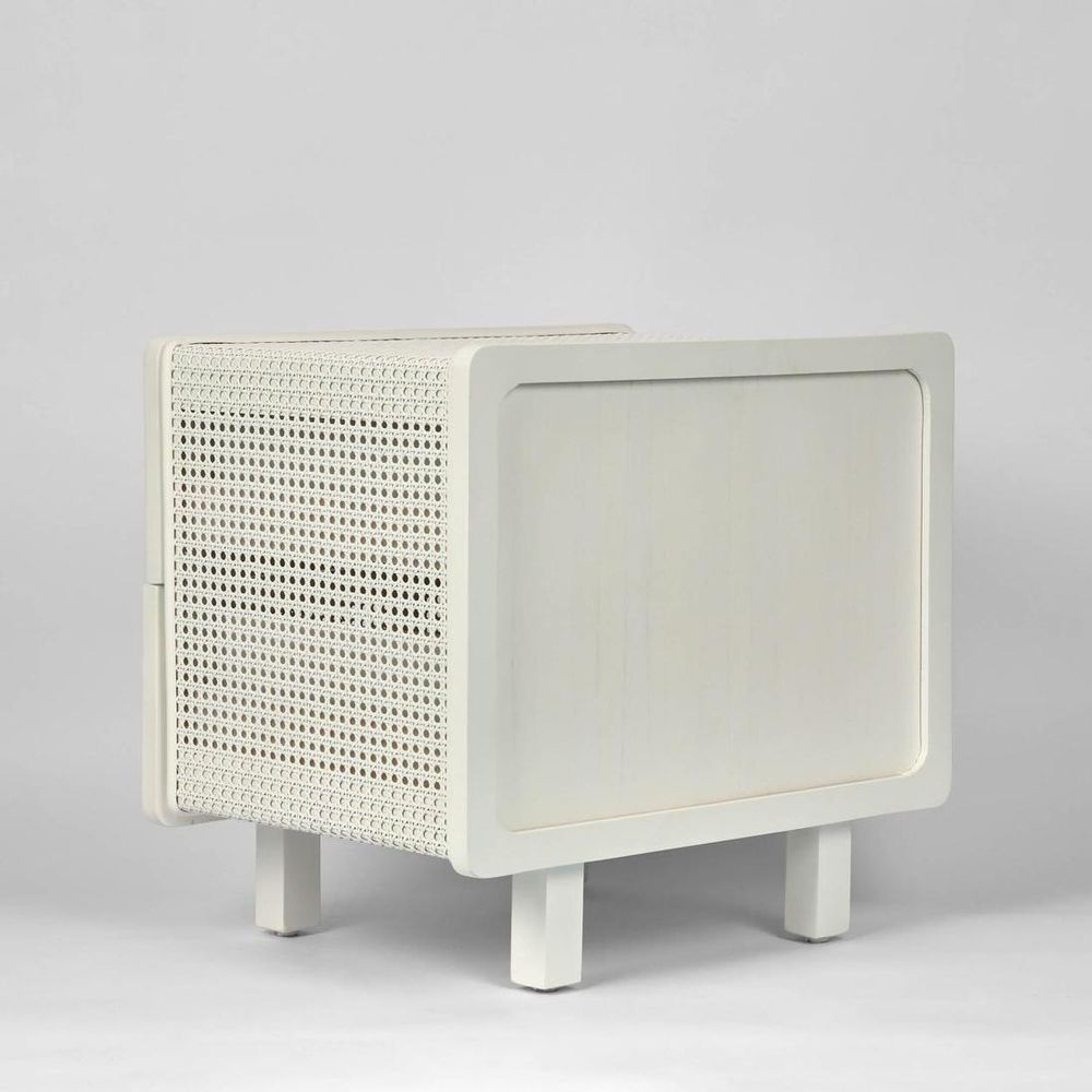 Hayme Bedside Table Chalk