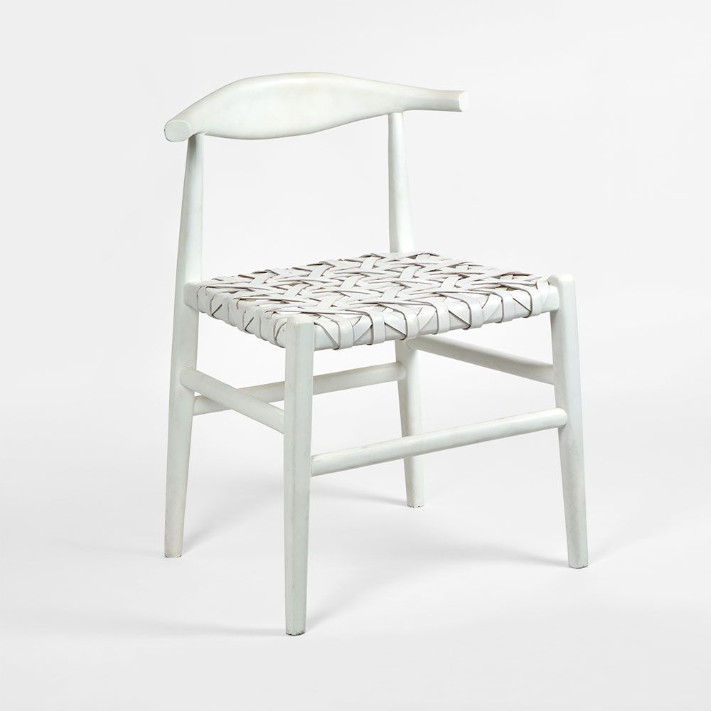 Sorren Chair White Leather
