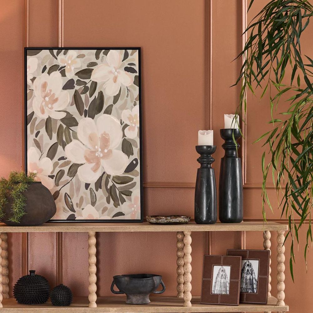 Santiago Marble Candle Stand Extra Large Black