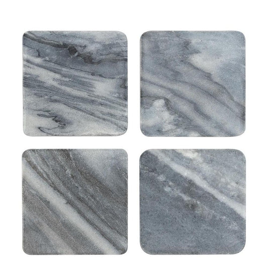 Graze Marble Coaster Square Grey