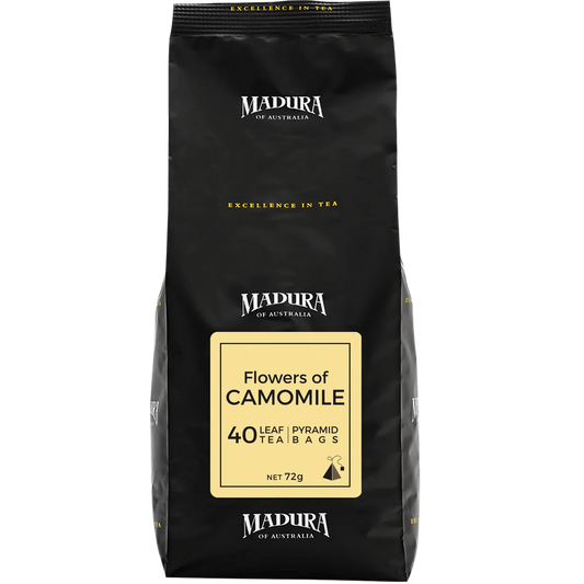Flowers of Camomile - 40 Leaf Tea - Pyramid Bags - Pouch