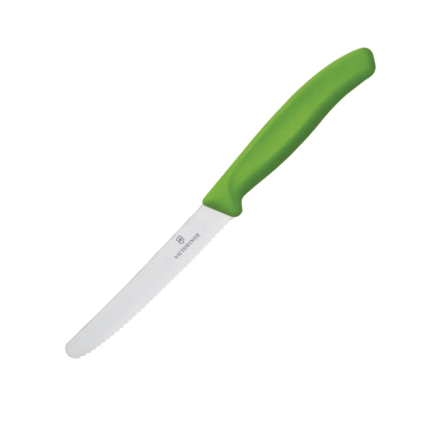 Victorinox Swiss Classic Wave Serrated Tomato & Steak Knife - 11cm - Green