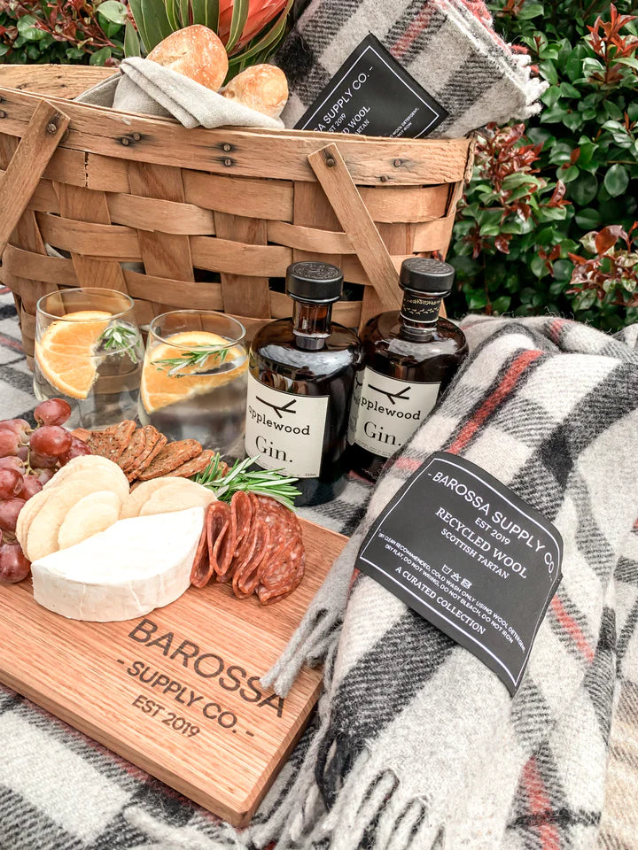 トムソン グレー - リサイクルウール - スコットランド タータン ブランケット