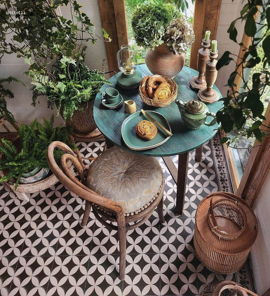 Sofi Classic Modern Vinyl Rug lifestyle